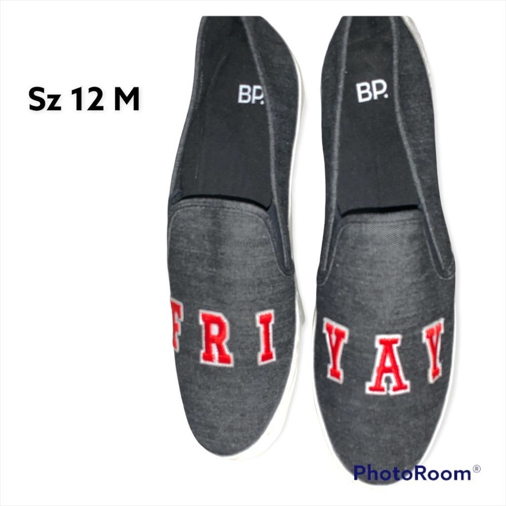 New Denim "FRI-YAY' Canvas Sneakers